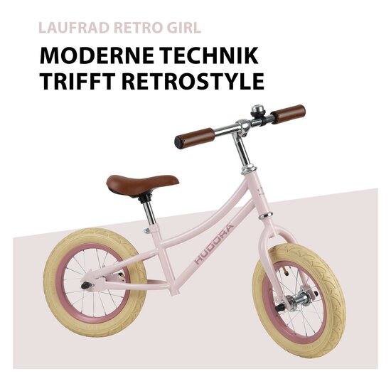 HUDORA Loopfiets Vintage Roze