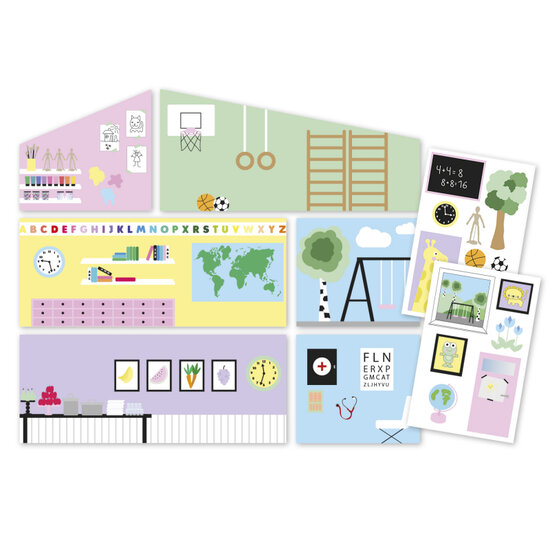 Lundby Poppenhuis Wandset &#039;Creative&#039; - School