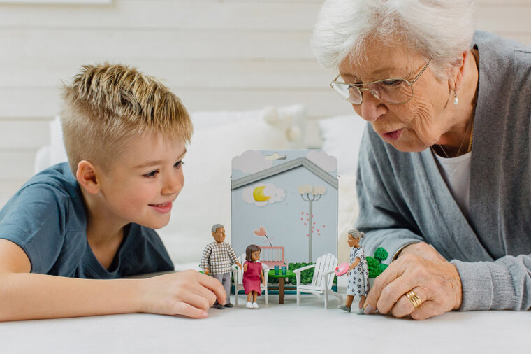 Lundby Poppenhuisfiguren opa &amp; oma &#039;Nikki&#039;