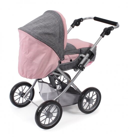 Bayer Chic Poppenwagen Leni Combi (Lichtgrijs/Roze)