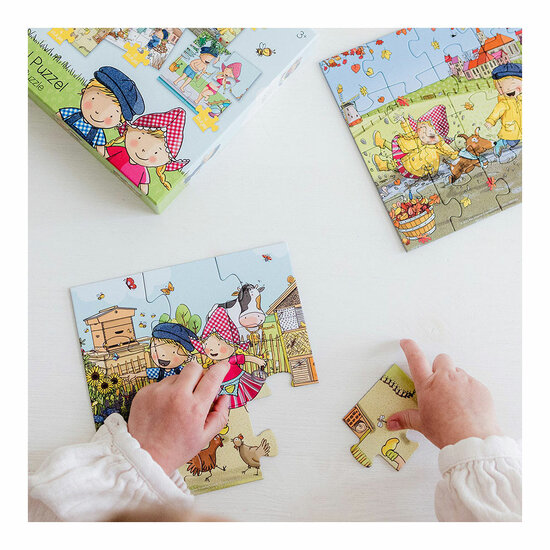 Fien &amp; Teun Puzzel 4in1