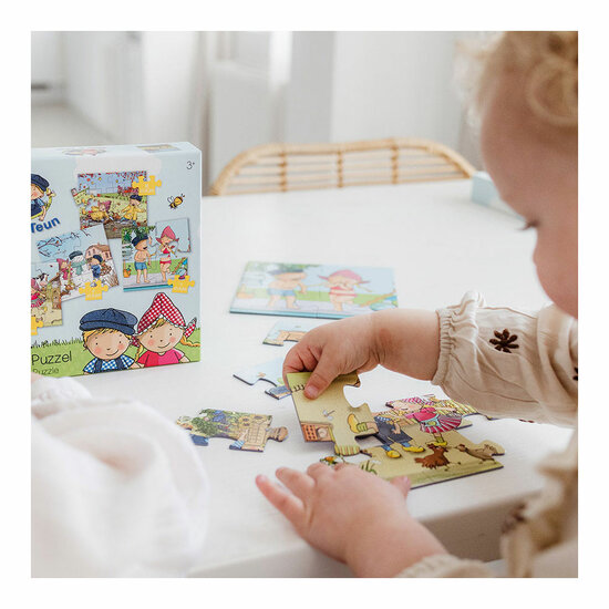 Fien &amp; Teun Puzzel 4in1