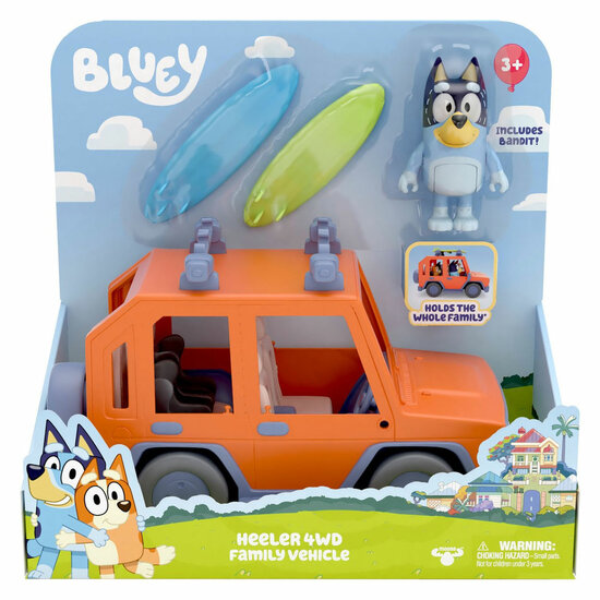 Bluey Speelauto met Accessoires