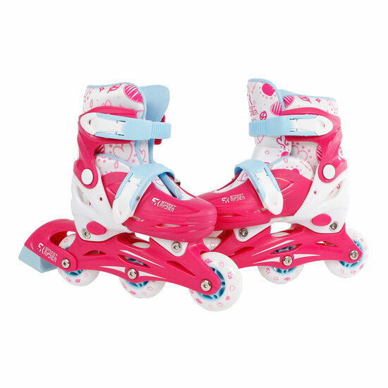 Street Rider Inline Skeelers Roze, Maat 30-33