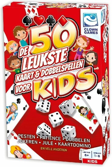 Clown Games Kids 50 Kaart&amp;Dobbel Spellen