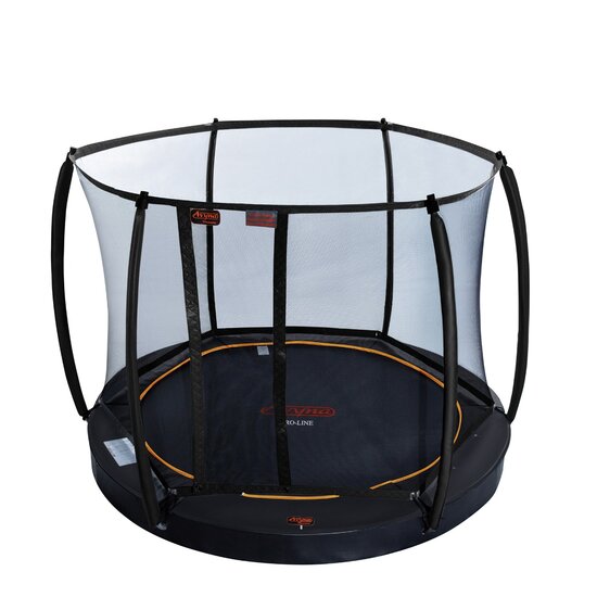 Avyna Trampoline FlatLevel &Oslash;305 met veiligheidsnet | Zwart