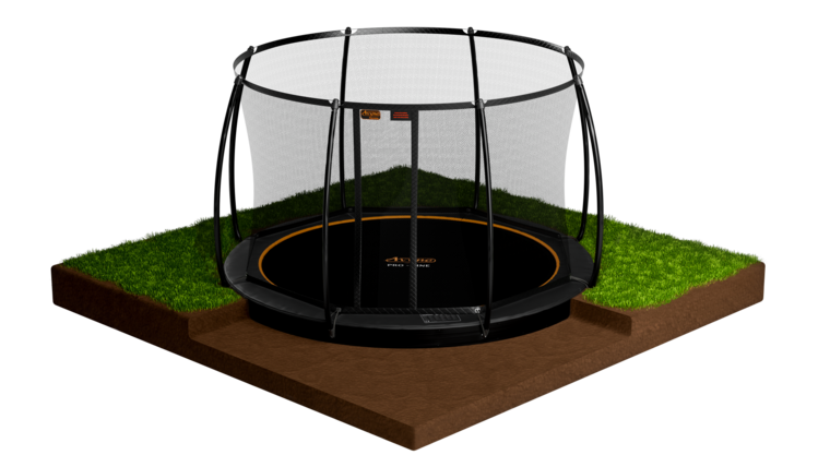 Avyna Trampoline FlatLevel &Oslash;305 met veiligheidsnet | Zwart