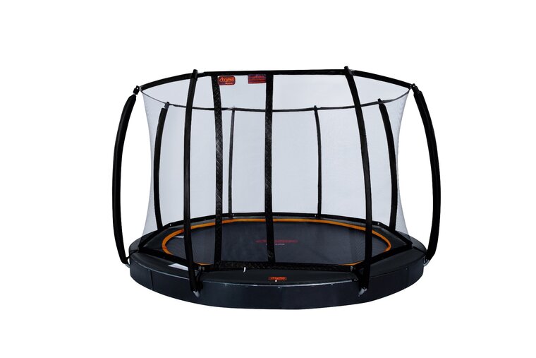 Avyna Trampoline FlatLevel &Oslash;430 met veiligheidsnet | Zwart