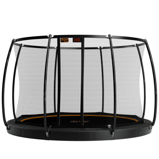 Avyna Trampoline FlatLevel &Oslash;430 met veiligheidsnet | Zwart