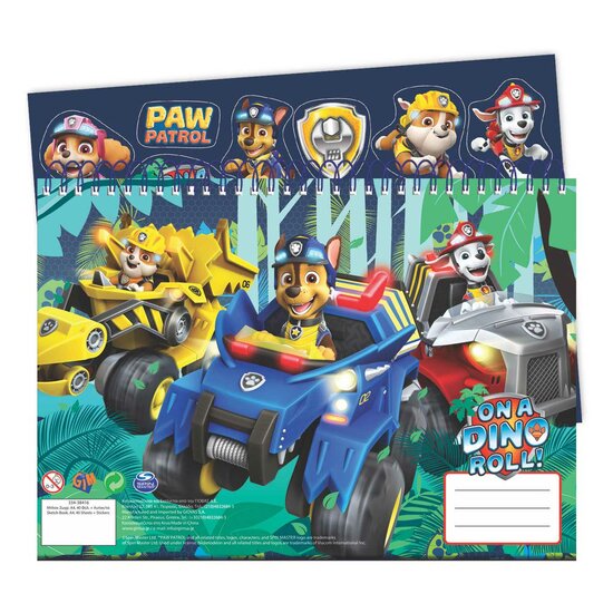 Schetsboek PAW Patrol met Stickers