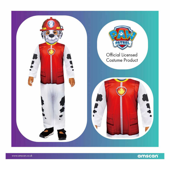 Kinderkostuum PAW Patrol Marshall, 4-6 jaar