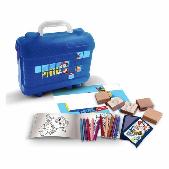 PAW Patrol Reis Stempel- en Kleurkoffer