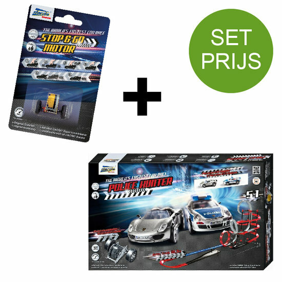 Darda Racebaan Set Police Hunter (10,3 Meter) + Extra Stop En Go Motor