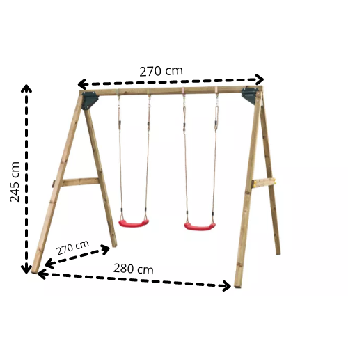 Houten Schommel Lucy 270 cm