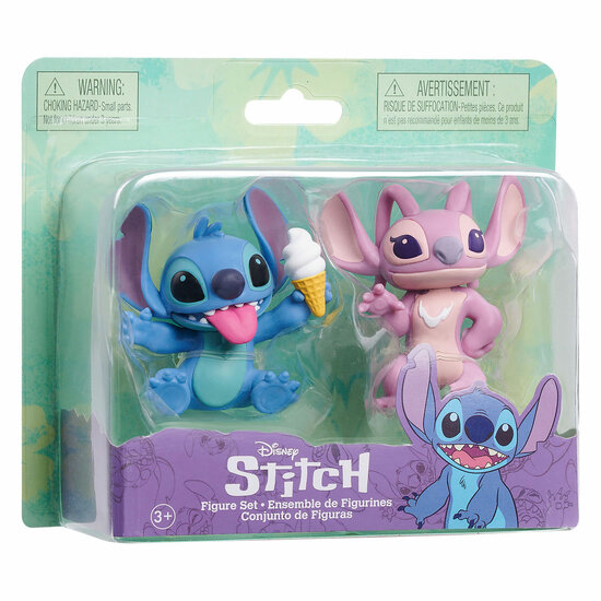 Stitch en Angel Speelfiguren, 2st.