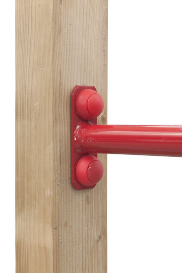 Houten Duikelrek enkel - Rood