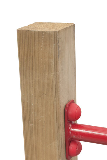 Houten Duikelrek enkel - Rood