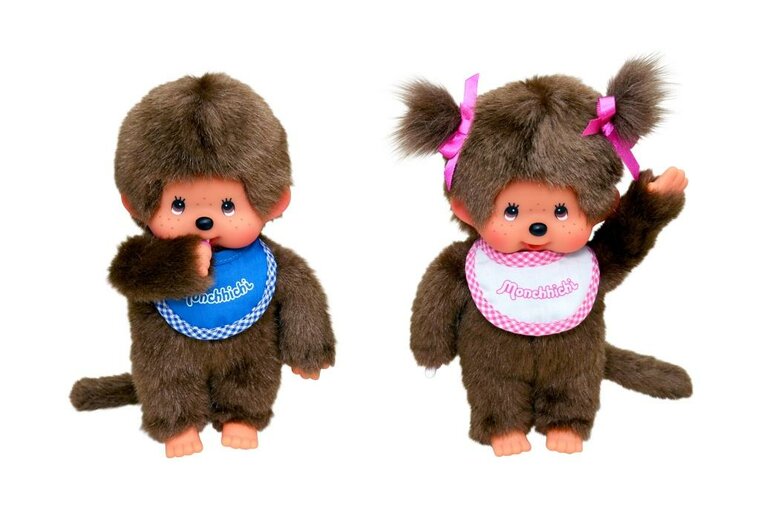 Monchhichi Jongen met slab blauw (20cm)