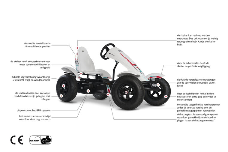 Skelter BERG XXL Race GTS BFR grijs