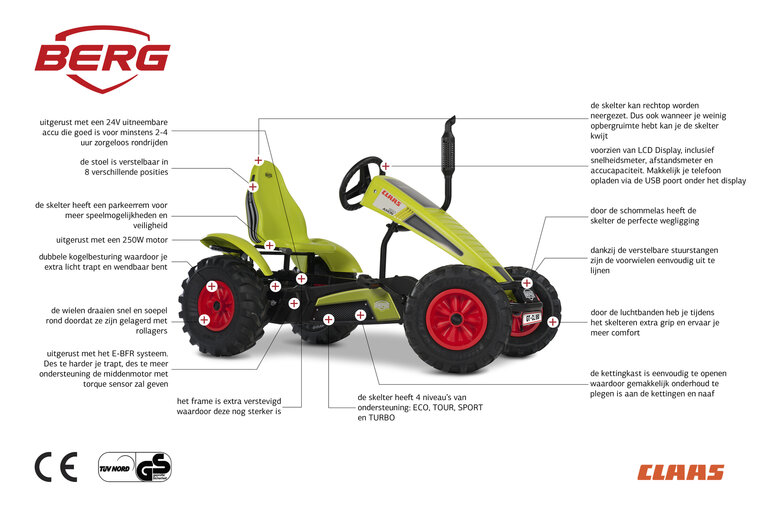 Skelter Berg Claas E-BFR XXL groen