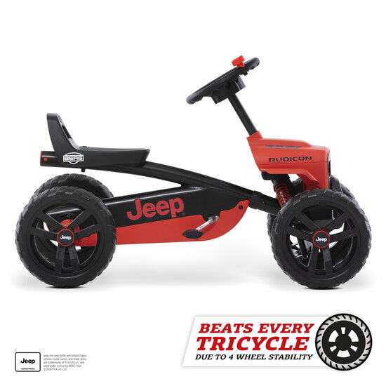 Skelter Jeep Buzzy Rubicon rood/zwart