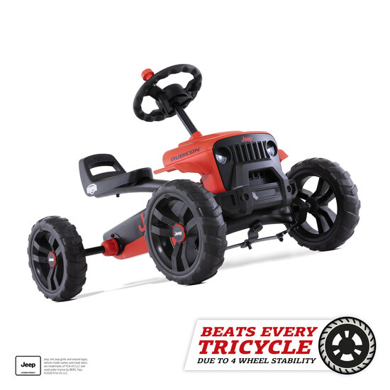 Skelter Jeep Buzzy Rubicon rood/zwart