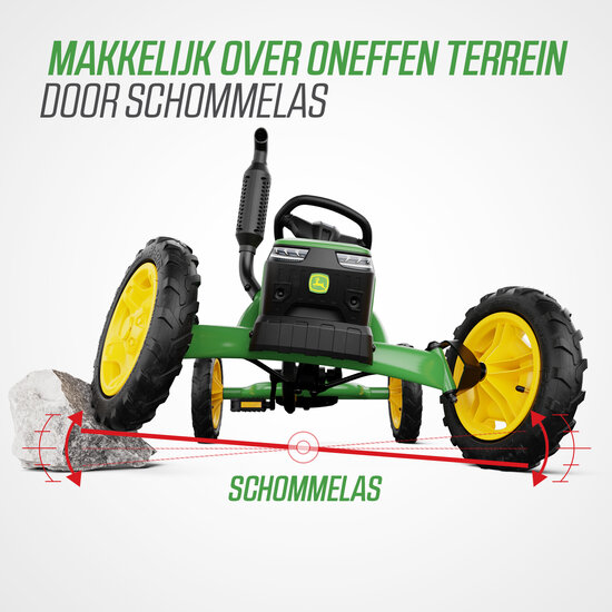 BERG skelter Buddy John Deere groen/geel