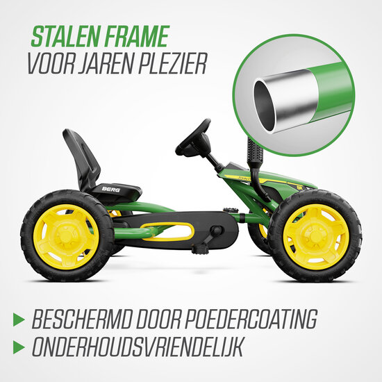 BERG skelter Buddy John Deere groen/geel