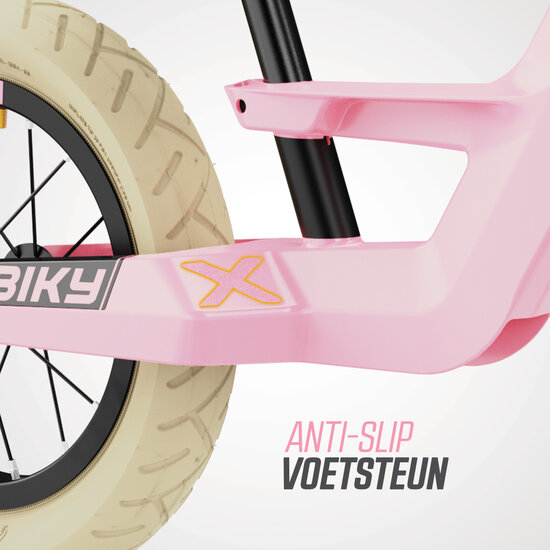 loopfiets Berg Biky Retro roze 32 cm