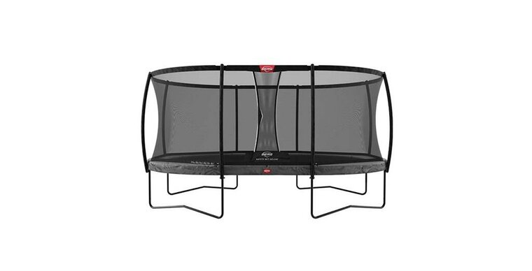 BERG trampoline Grand Ovaal Champion Regular 520X350 Grijs+ Safety Net Deluxe