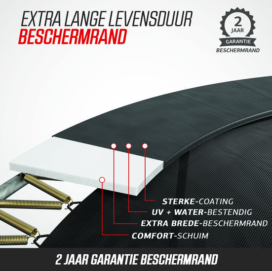 BERG trampoline Grand Ovaal Champion Regular 520X350 Grijs+ Safety Net Deluxe