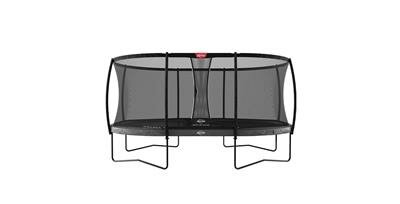 BERG trampoline Grand Ovaal Elite Regular 520X350 Grijs+ Safety Net Deluxe