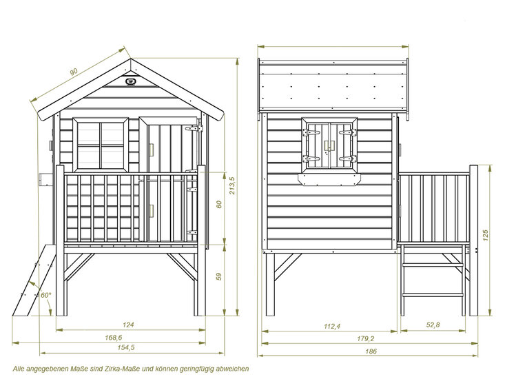 Houten speelhuis Margriet 