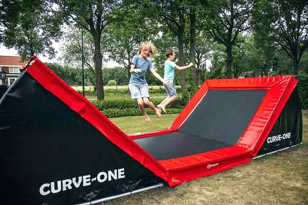 12Springs Curve-One Trampoline Rood Rechthoekig 584X250