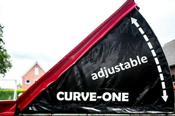 12Springs Curve-XL Trampoline Rood Rechthoekig 775X250