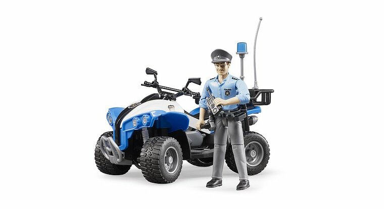 Bruder Politie Quad Met Politie Agent En Accessoires 1:16