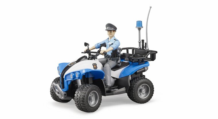 Bruder Politie Quad Met Politie Agent En Accessoires 1:16