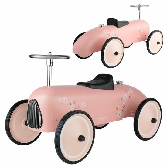 Little Dutch Retro Loopauto Roze