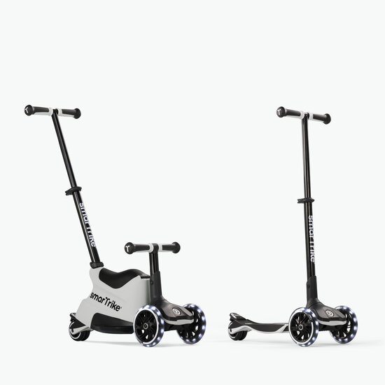 Xtend Scooter/step ride on grijs/zwart