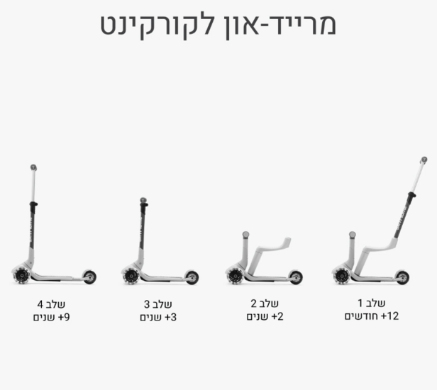 Xtend Scooter/step mini grijs/zwart