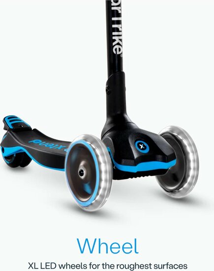 Xtend Scooter/step ride on blauw/zwart