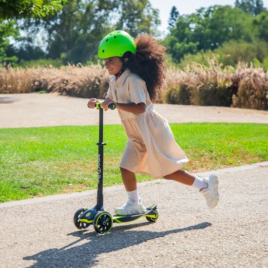 Xtend Scooter/step ride on limoengroen/zwart