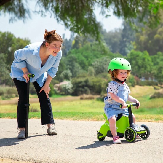 Xtend Scooter/step ride on limoengroen/zwart