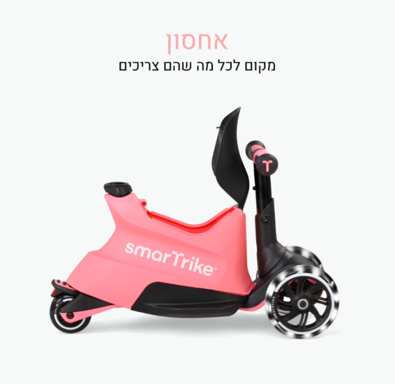 Xtend Scooter/step ride on lichtroze/zwart