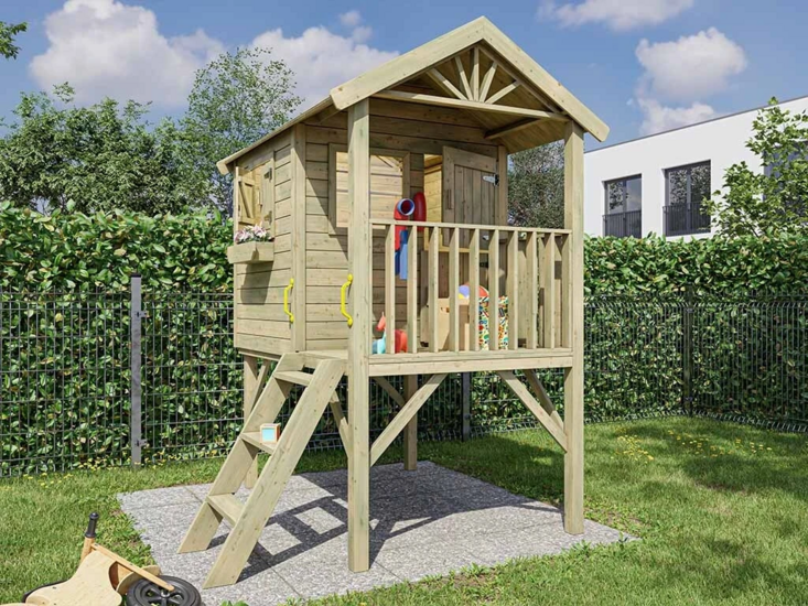 Houten speelhuis Emma XL - Prestige Garden