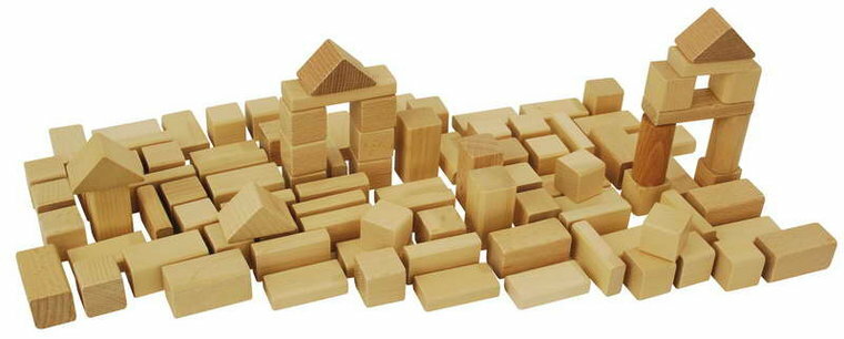 Woud totaal Franje Heros Houten speelgoed 50 blanke blokken in ton - Speelgoed de Betuwe
