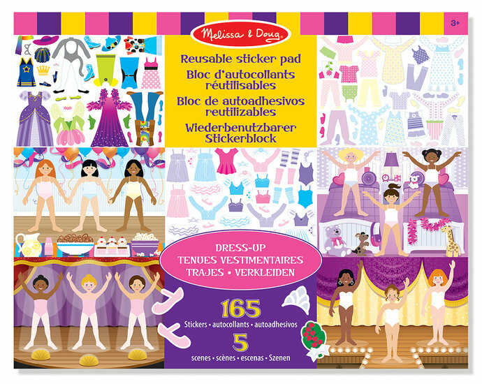 Melissa &amp; Doug  Melissa &amp; Doug Herbruikbaar Stickervel Paspop