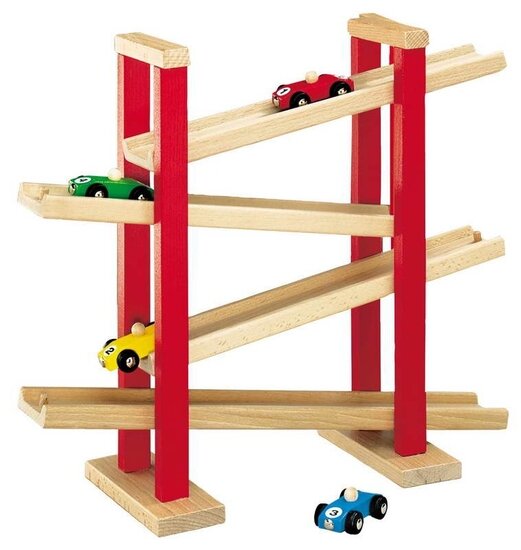 Reusachtig lont Notitie Heros houten autobaan - Speelgoed de Betuwe