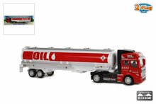 2-Play Vrachtwagen Met Oplegger Tankauto Pull Back 32 Cm