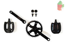 Crank set 140, 36T + pedalen